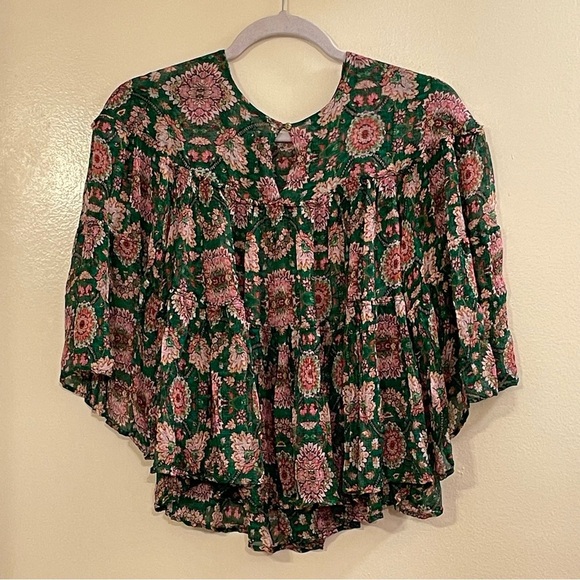 NE QUITTEZ PAS by ANTHROPOLOGIE NWOT Tiered Chiffon Blouse - Picture 5 of 8